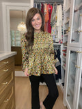 Autumn Muse Smocked Top