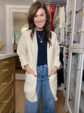Time to Smile Cardigan in Natural