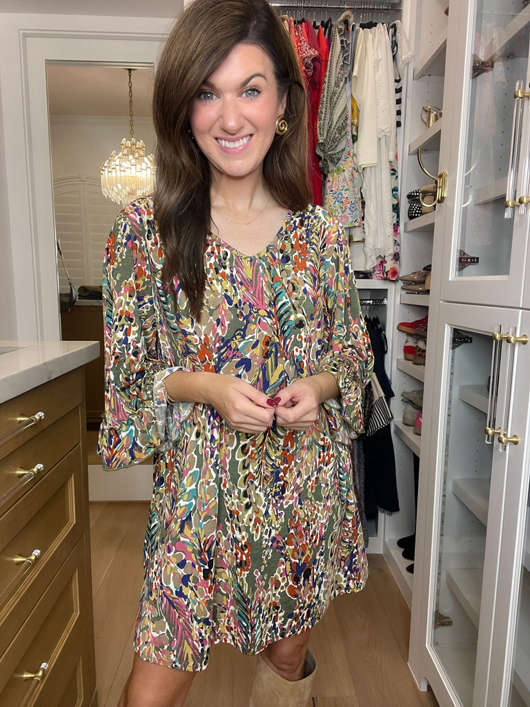 *BELLES & DOORBUSTER* Better Than Fiction Dress in Olive *FINAL SALE*