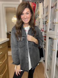 Levelland Denim Jacket in Charcoal