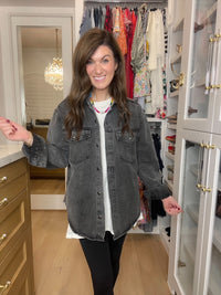 Levelland Denim Jacket in Charcoal