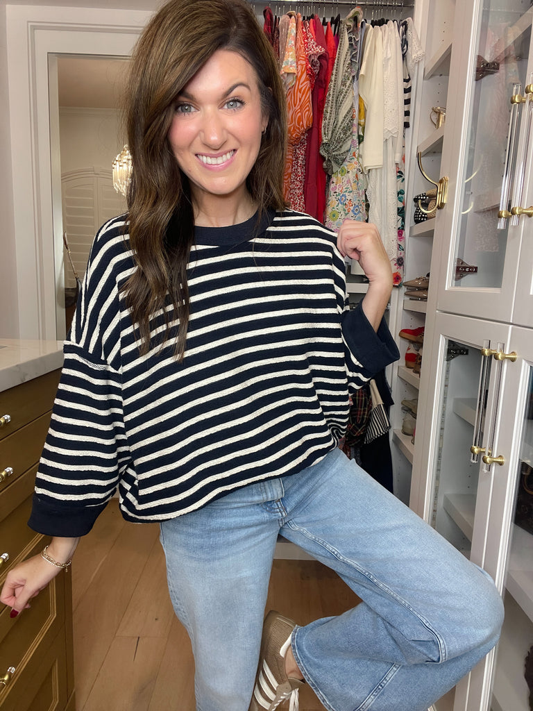 Weekender Knit Pullover in Navy