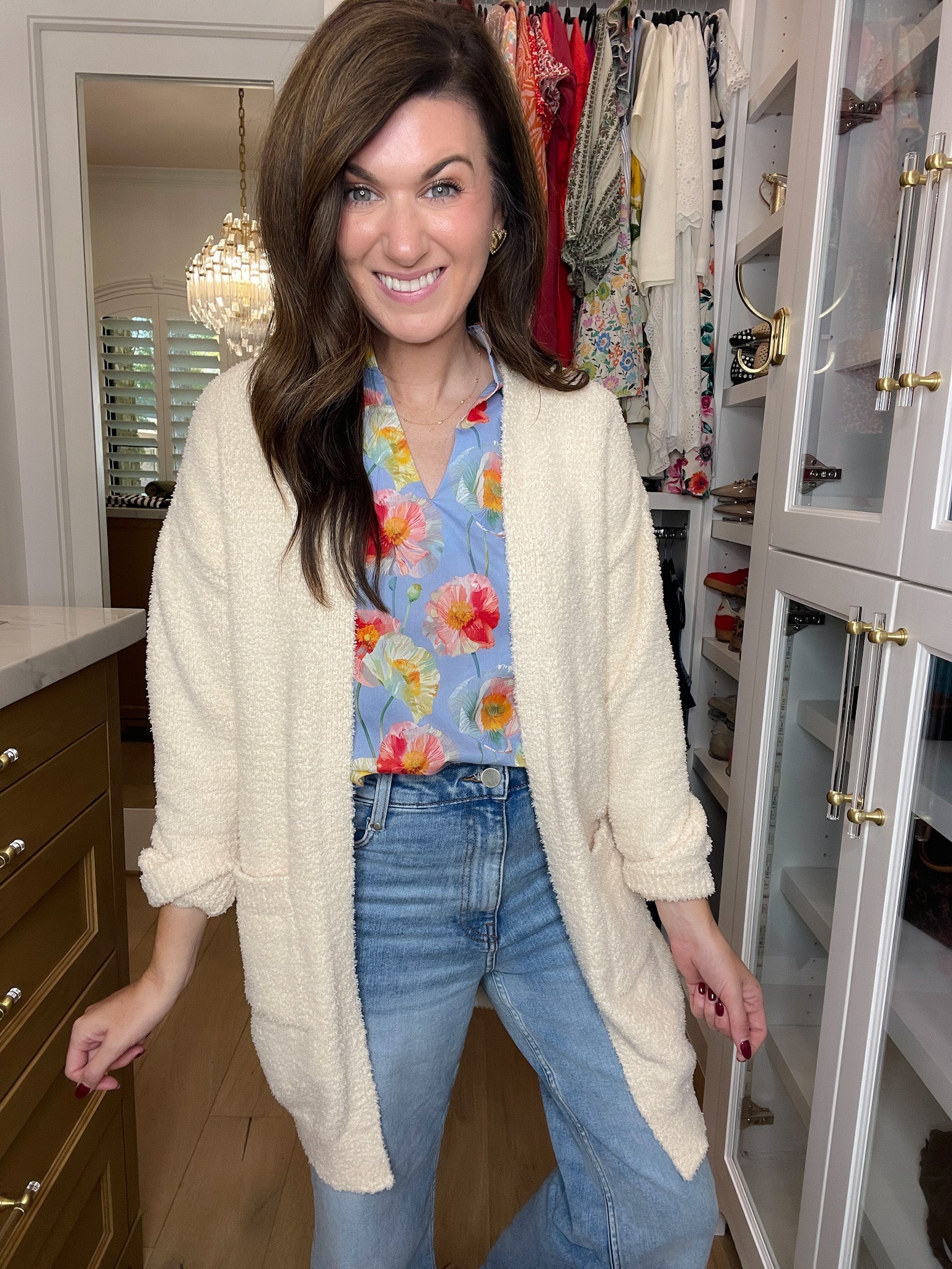 Morning Meadow Top in Blue