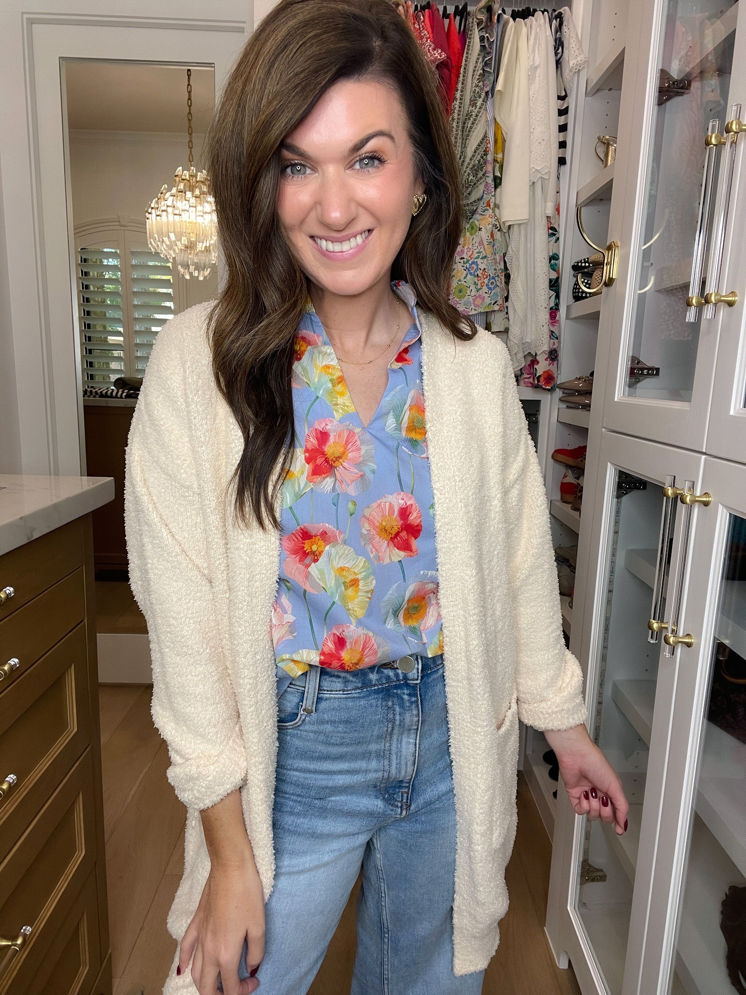 Morning Meadow Top in Blue