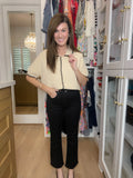 Risen Jett Tummy Control Cropped Black Jeans