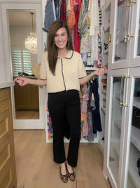 Risen Jett Tummy Control Cropped Black Jeans