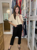 Risen Jett Tummy Control Cropped Black Jeans