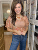Autumn Stroll Striped Top