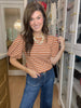 Autumn Stroll Striped Top
