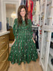 Ever After Midi Dress in Hunter Green