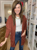 Time to Smile Cardigan in Chocolate