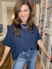 Simply Stated Tee in Navy