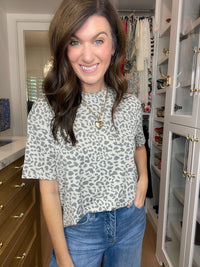 Carefree Spots Tee in Gray