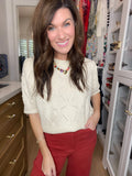 Sweet Stitches Sweater in Natural