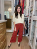 Camden Cuffed Jeans in Rust