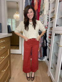 Camden Cuffed Jeans in Rust