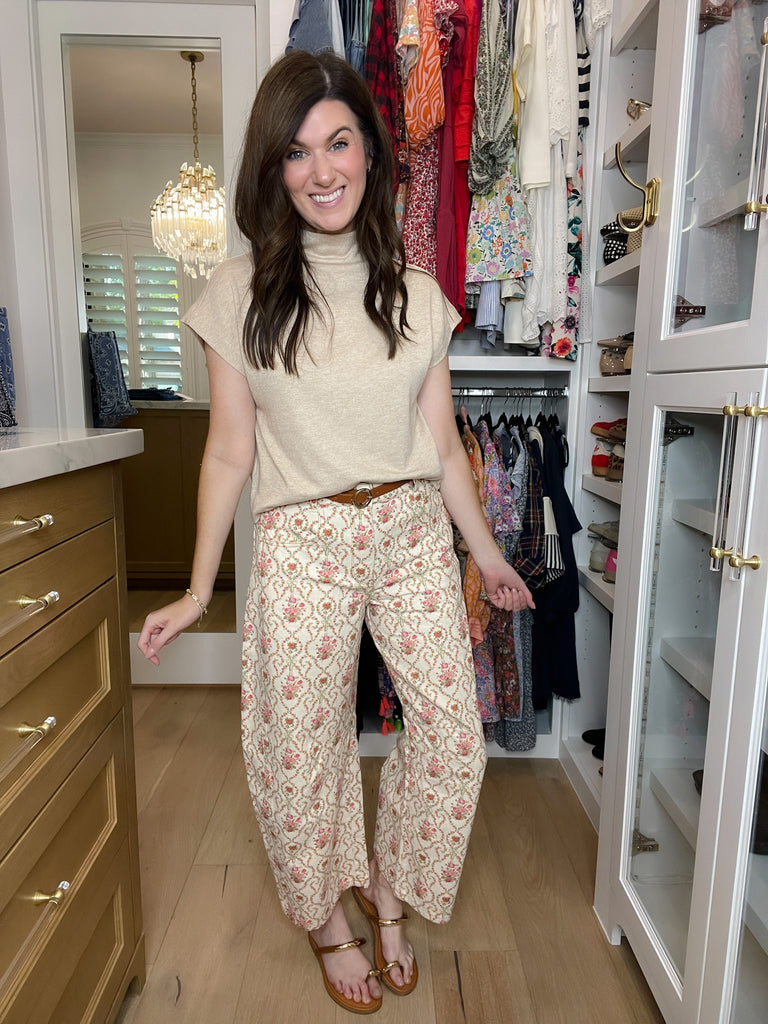 Polished Ease Top in Oatmeal