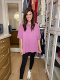Endless Ease Oversized Tee in Orchid