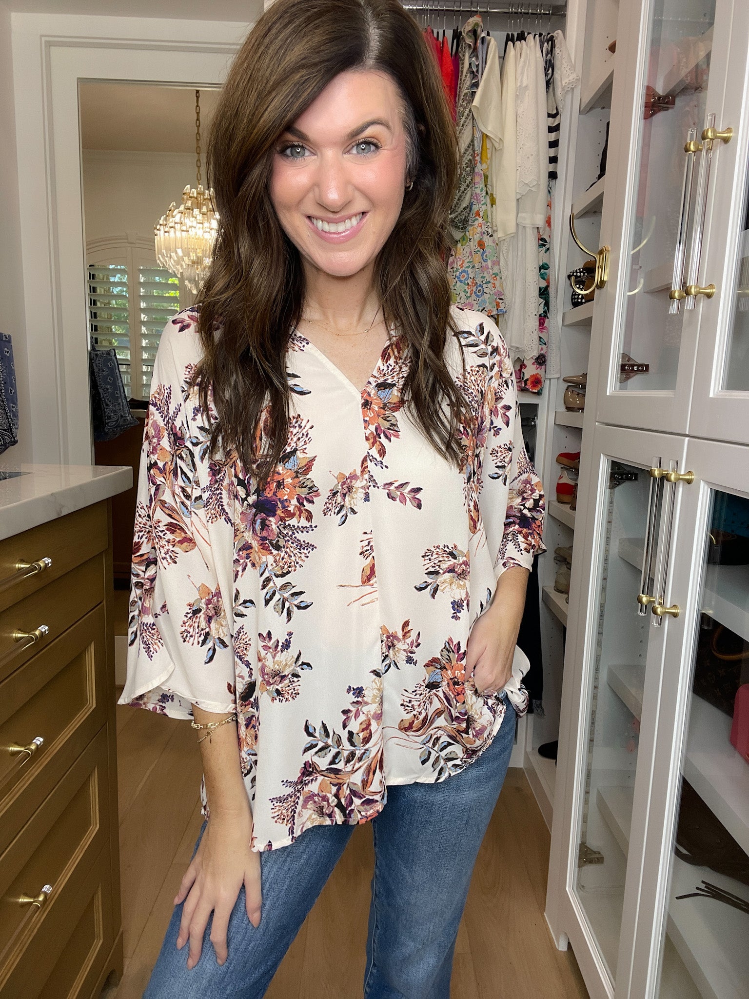 Golden Hour Blooms Top