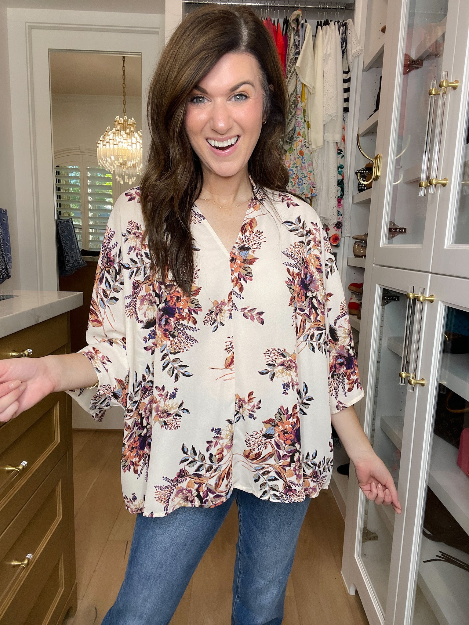 Golden Hour Blooms Top