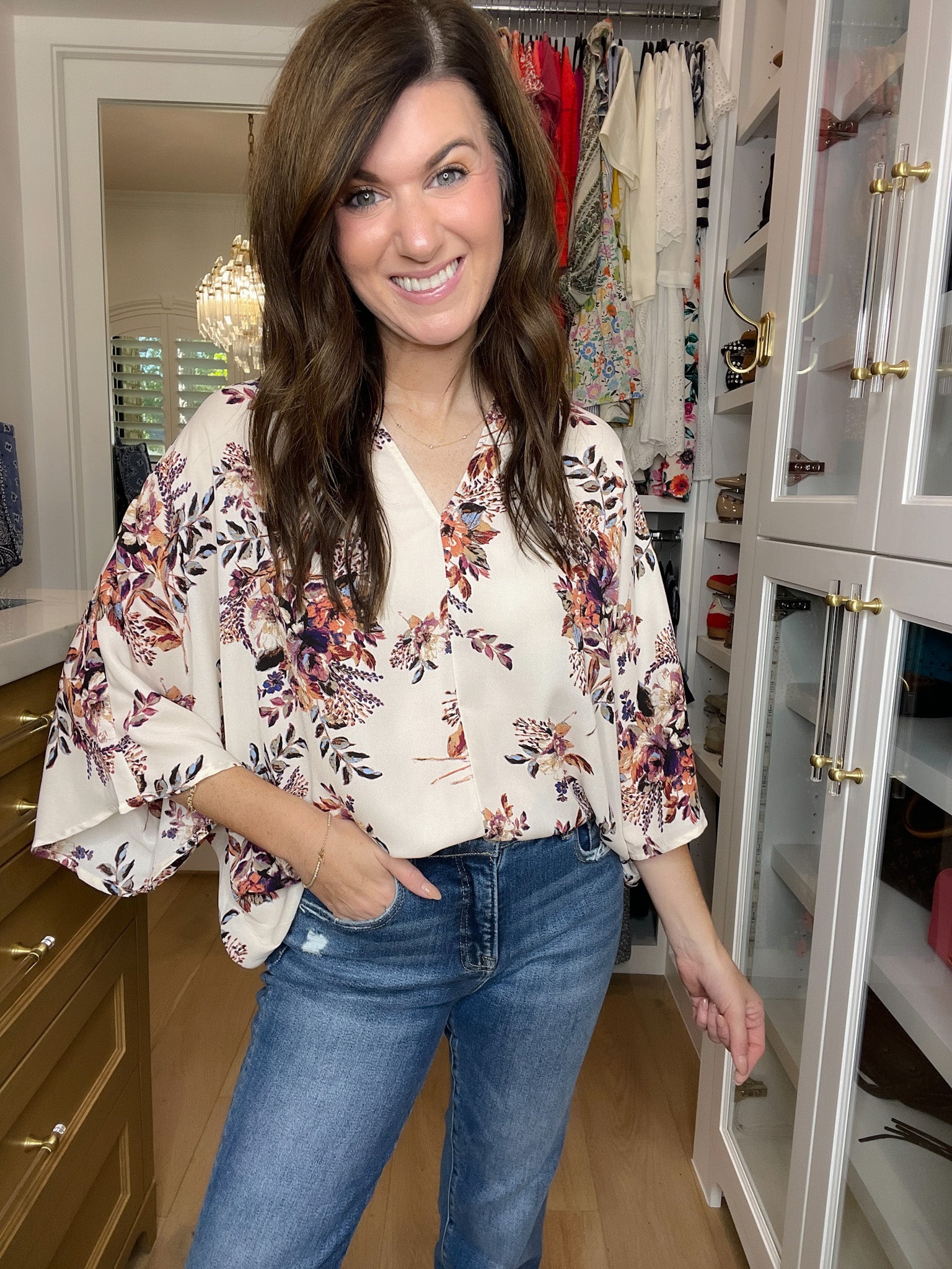 Golden Hour Blooms Top