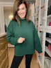 Keep it Moving Textured Tunic in Hunter Green