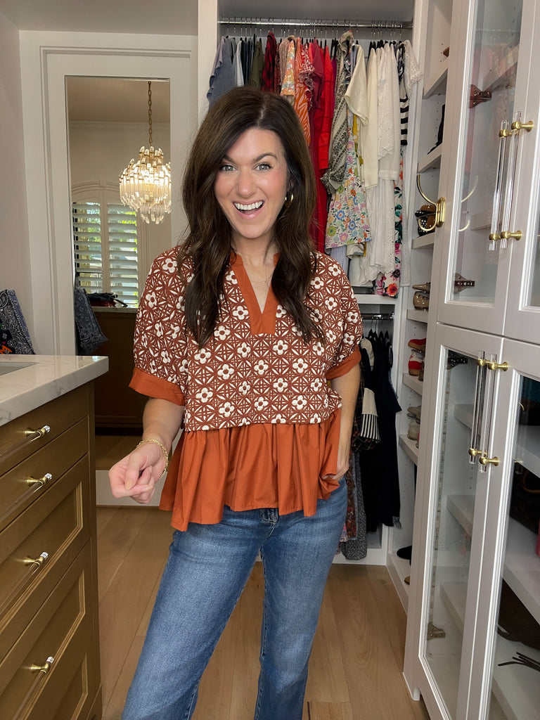Autumn Mosaic Top