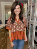 Autumn Mosaic Top