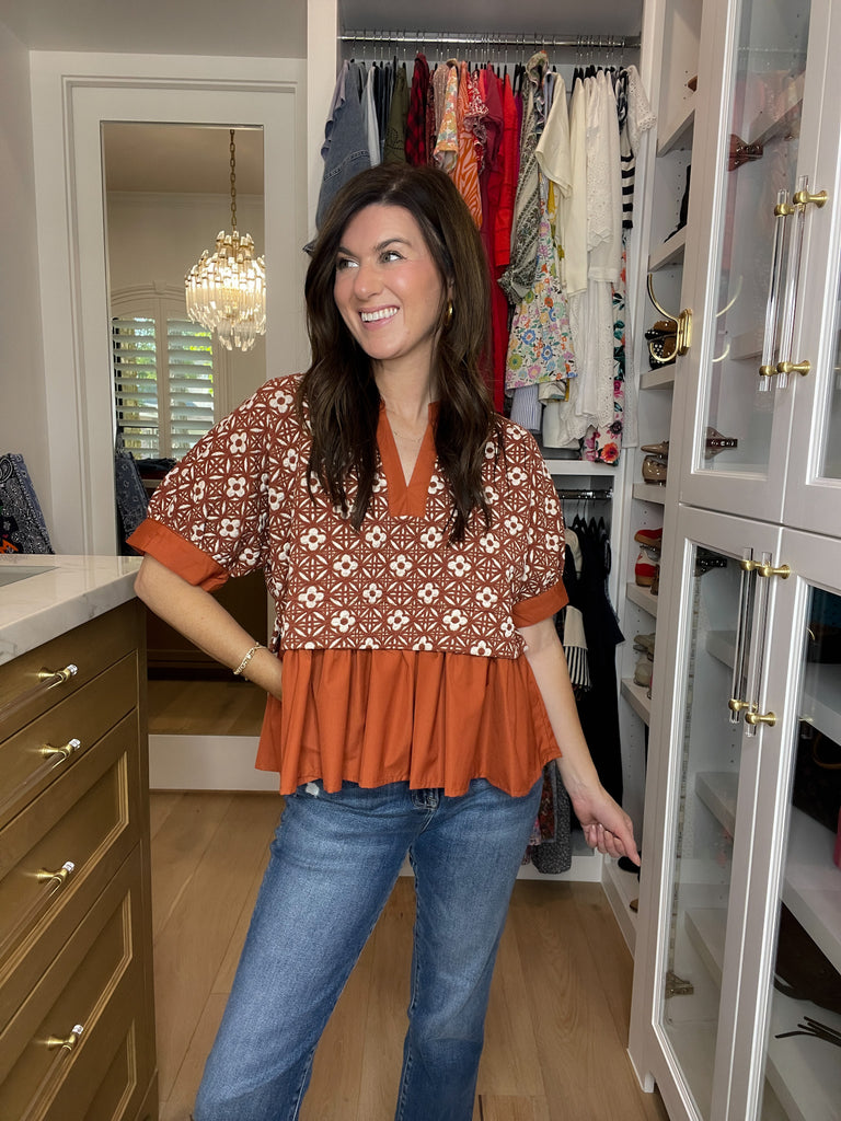 Autumn Mosaic Top