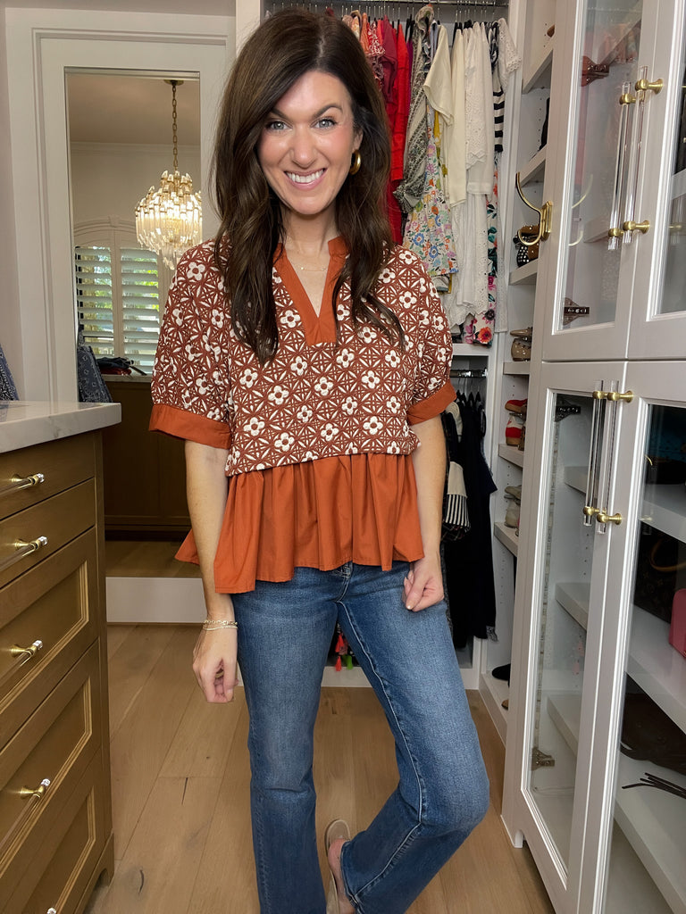 Autumn Mosaic Top