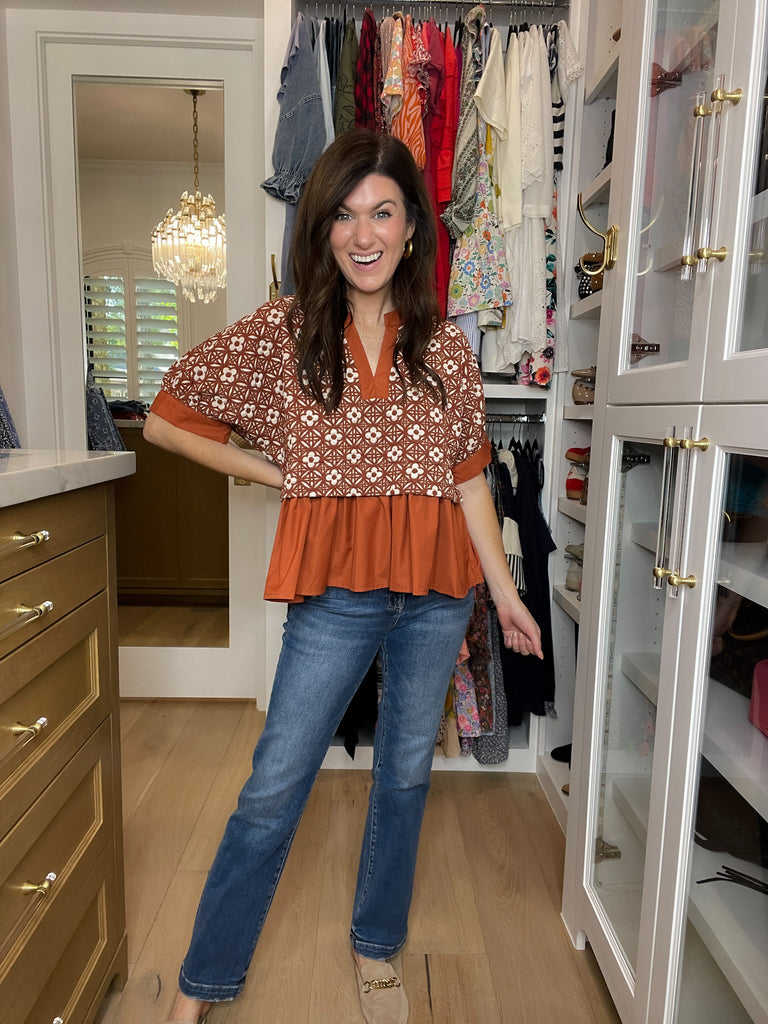 Autumn Mosaic Top