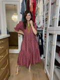 Merlot Moments Midi Dress
