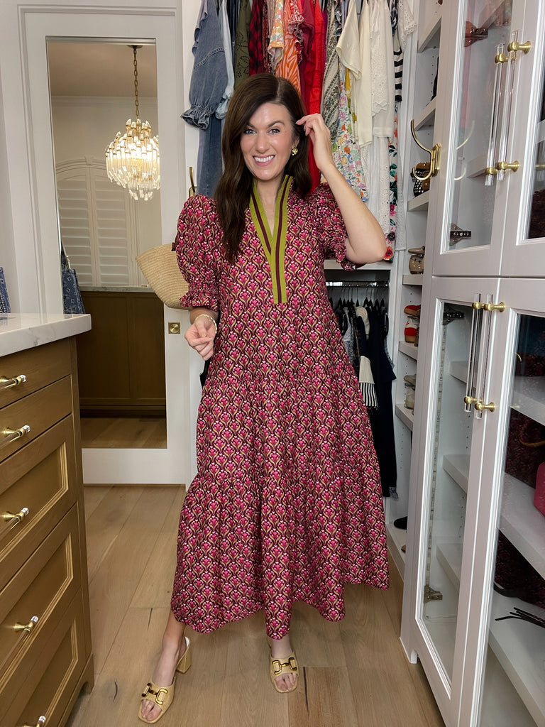 Merlot Moments Midi Dress