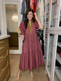 Merlot Moments Midi Dress