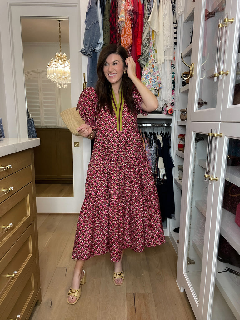 Merlot Moments Midi Dress