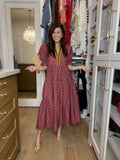 Merlot Moments Midi Dress