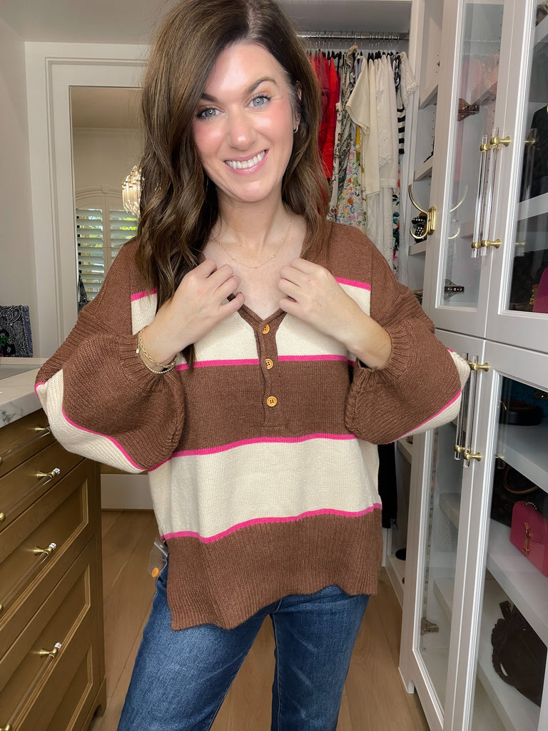 Take Some Time Sweater in Brown