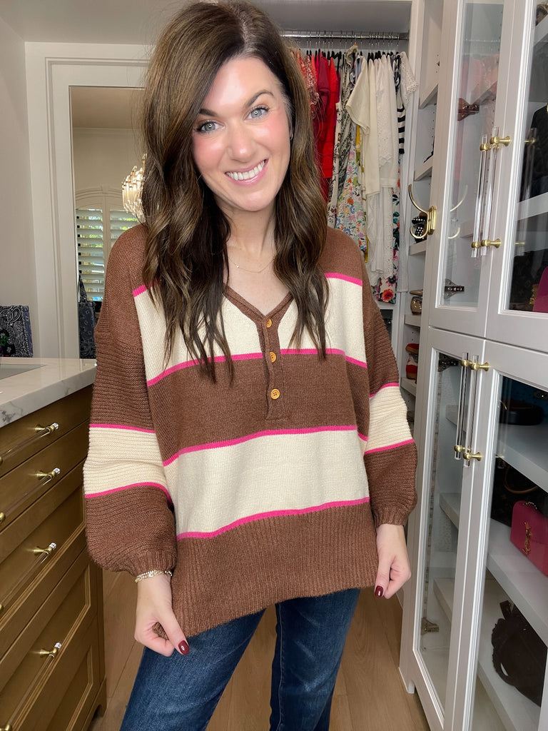 Take Some Time Sweater in Brown