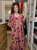 Crimson Bloom Dress