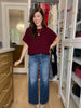 Risen Delaney Mid Rise Wide Leg Jeans