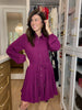 Perfect Balance Belted Dress in Magenta