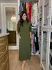 Everyday Ease Midi Dress in Olive