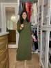 Everyday Ease Midi Dress in Olive