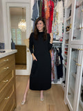 Everyday Ease Midi Dress in Black