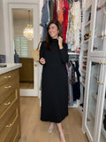 Everyday Ease Midi Dress in Black