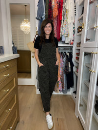 Everyday Adventure Leopard Barrel Overalls