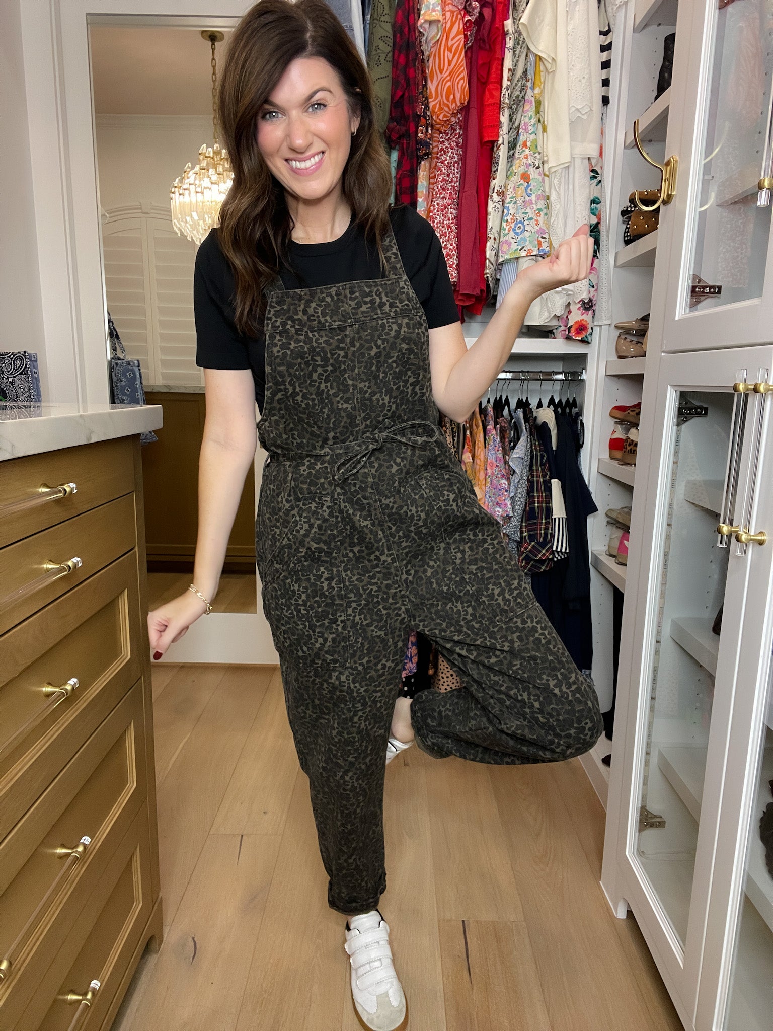 Everyday Adventure Leopard Barrel Overalls