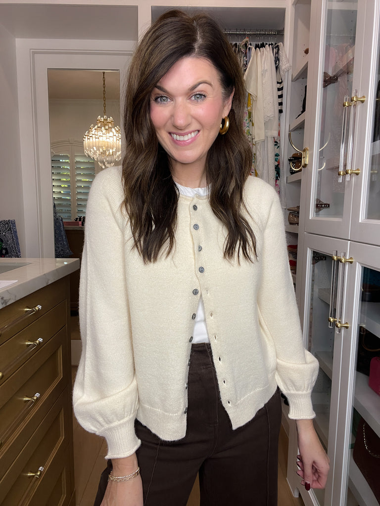 Simple Grace Cardigan in Cream