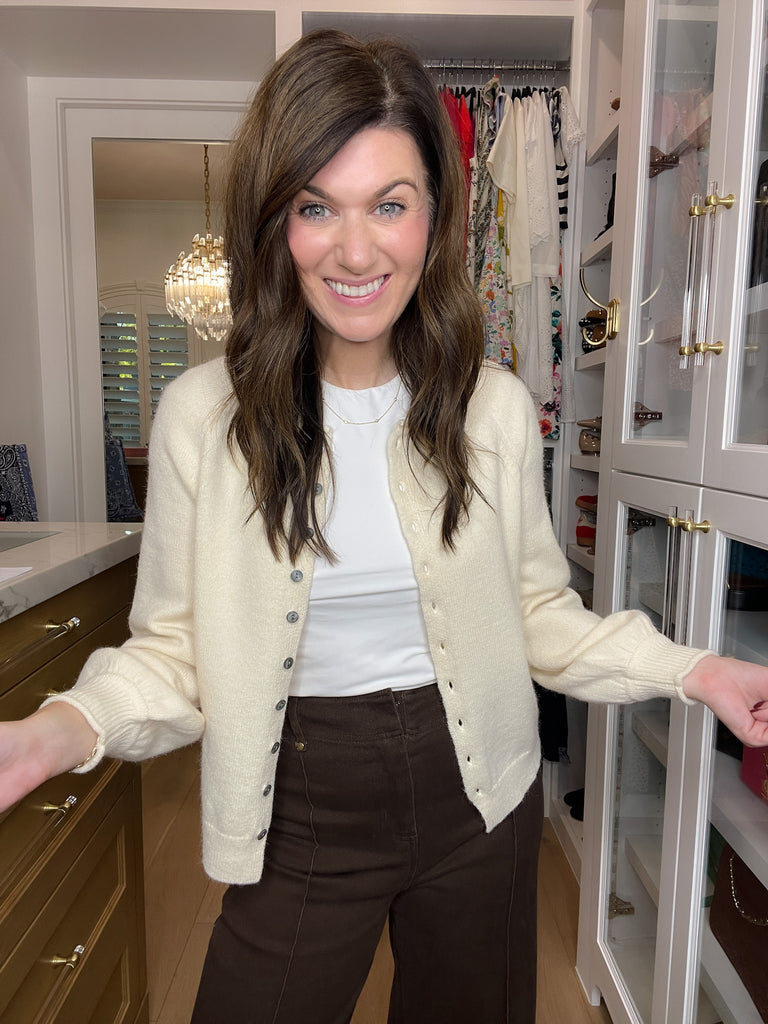 Simple Grace Cardigan in Cream