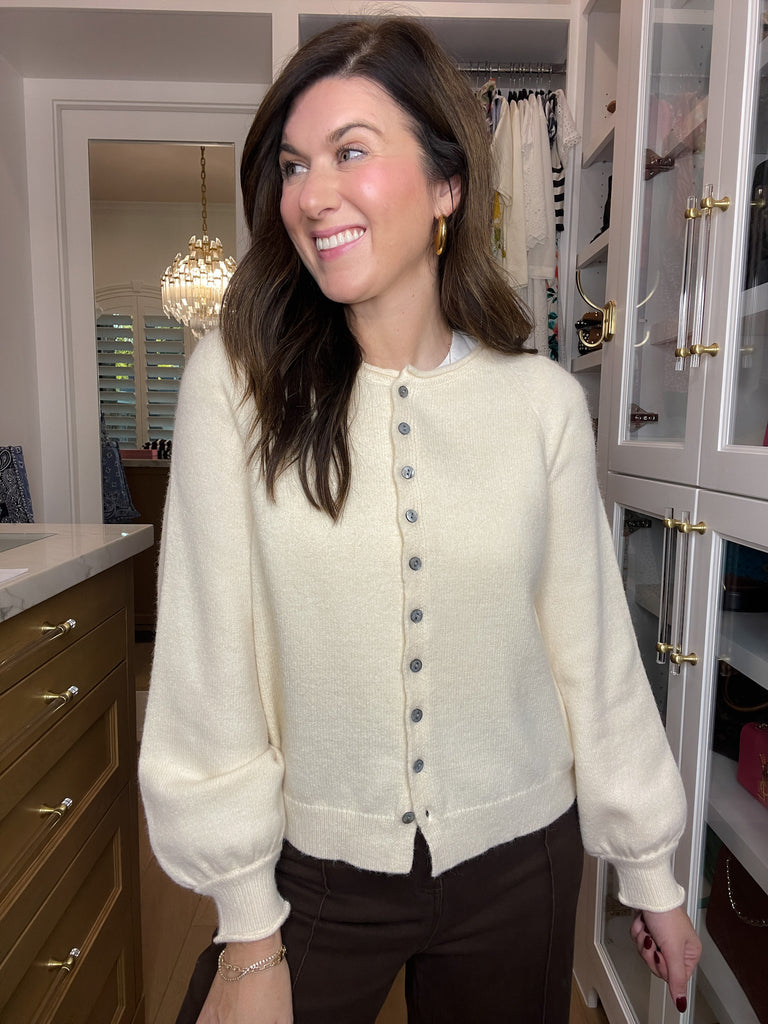 Simple Grace Cardigan in Cream